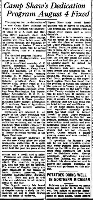 Camp Shaw - July 21 1938 (newer photo)